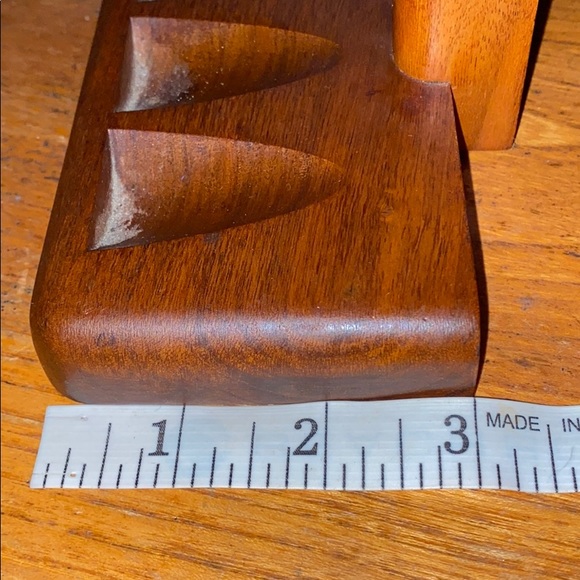 VTG Duk-it McDonald walnut 3 slot pipe stand - Picture 6 of 8